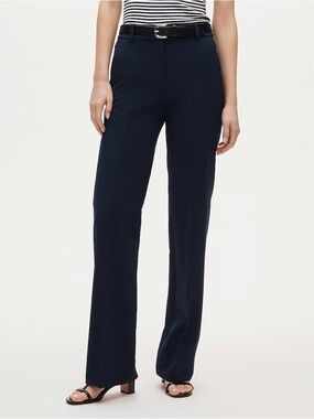 J. Crew Navy Wide-Leg Dress Pants